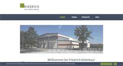 Desktop Screenshot of friedrich-hallenbau.de